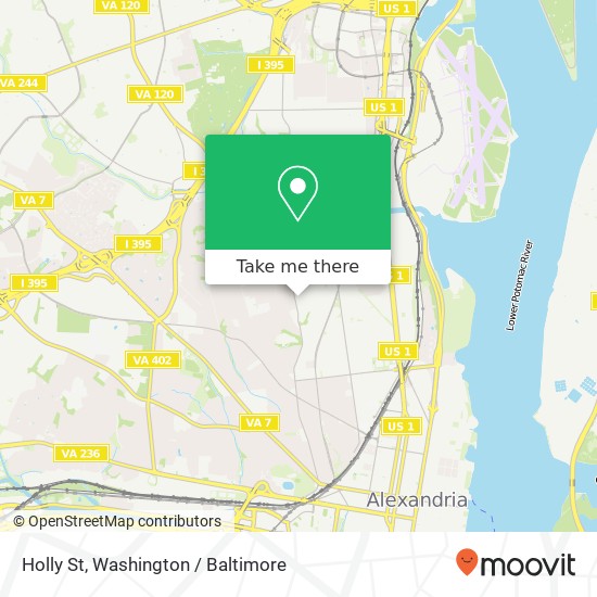 Mapa de Holly St, Alexandria, VA 22305