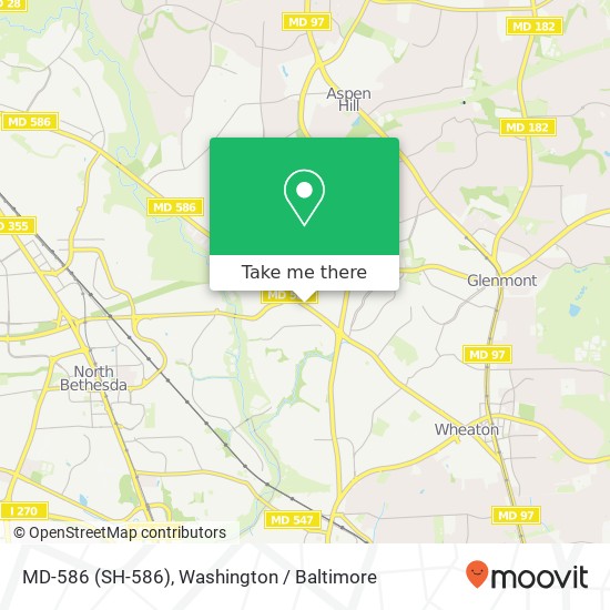 MD-586 (SH-586), Silver Spring (ASPEN HILL), MD 20906 map