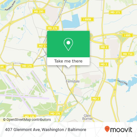 407 Glenmont Ave, Glen Burnie, MD 21061 map