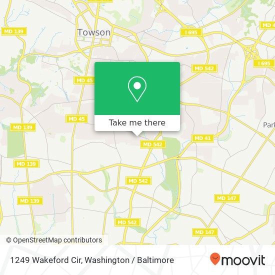 1249 Wakeford Cir, Baltimore, MD 21239 map