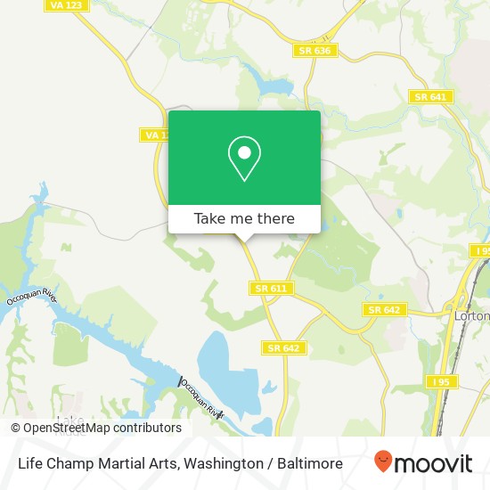 Mapa de Life Champ Martial Arts, 8921 Ox Rd
