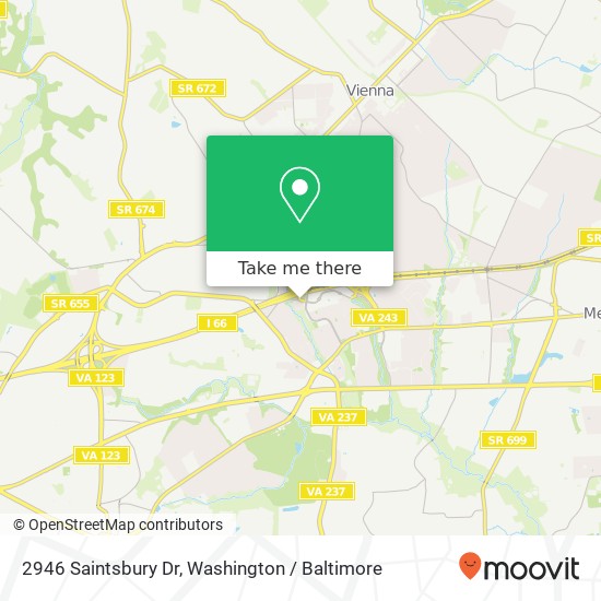 Mapa de 2946 Saintsbury Dr, Fairfax, VA 22031