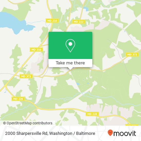 Mapa de 2000 Sharpersville Rd, Waldorf, MD 20601
