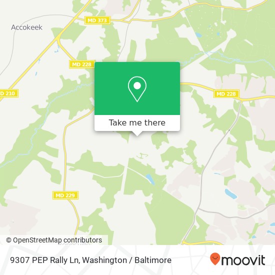 Mapa de 9307 PEP Rally Ln, Waldorf, MD 20603