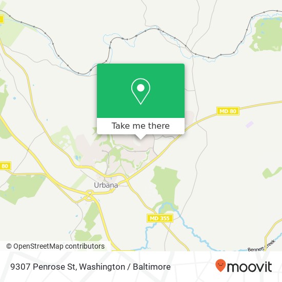 9307 Penrose St, Frederick, MD 21704 map