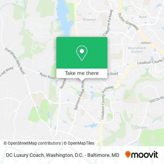 DC Luxury Coach map