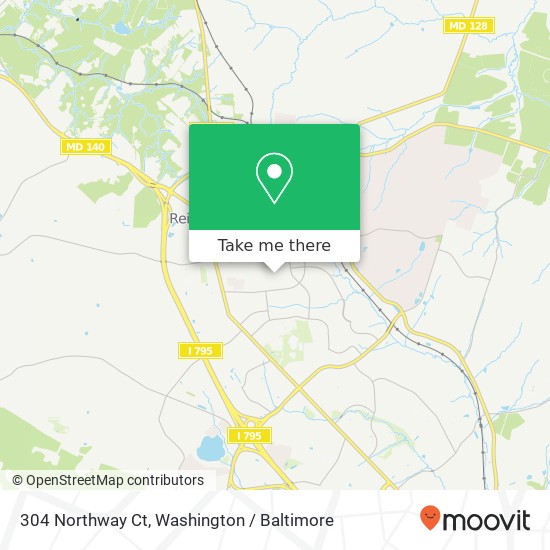 304 Northway Ct, Reisterstown, MD 21136 map