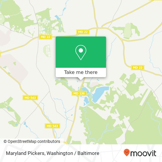 Mapa de Maryland Pickers, 1006 Calvary Rd