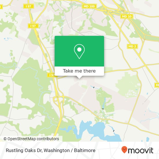 Mapa de Rustling Oaks Dr, Millersville, MD 21108