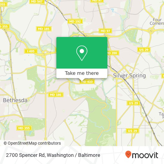 2700 Spencer Rd, Chevy Chase, MD 20815 map