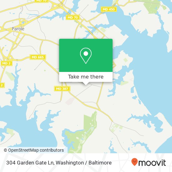 304 Garden Gate Ln, Annapolis, MD 21403 map