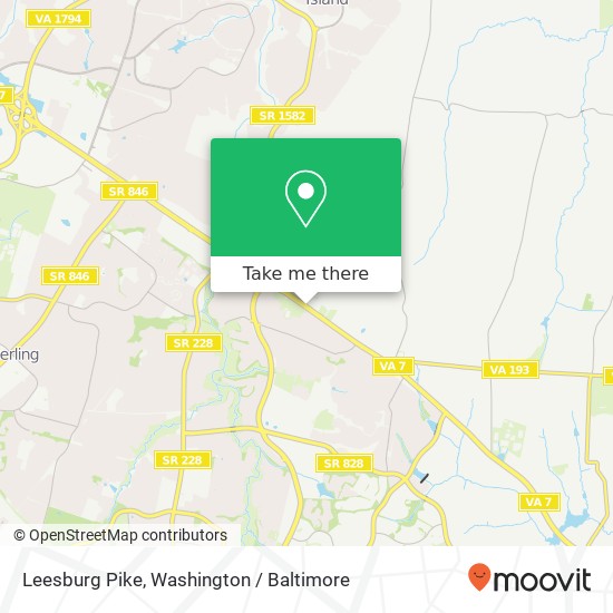 Leesburg Pike, Great Falls (GREAT FALLS), VA 22066 map