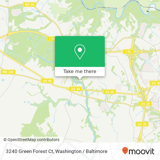 3240 Green Forest Ct, Ellicott City, MD 21042 map