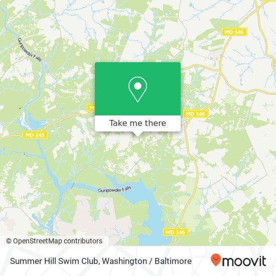 Mapa de Summer Hill Swim Club, 13709 Harcum Rd