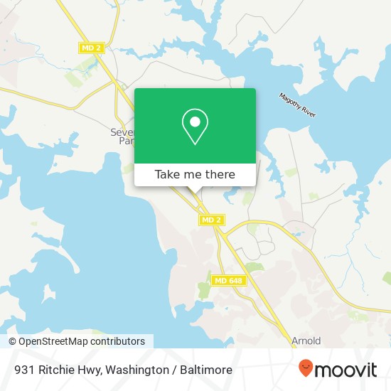 931 Ritchie Hwy, Severna Park, MD 21146 map