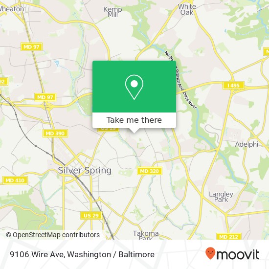 9106 Wire Ave, Silver Spring, MD 20901 map