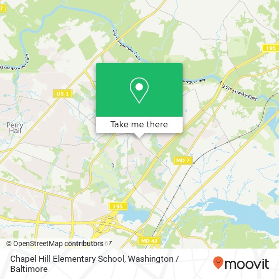 Mapa de Chapel Hill Elementary School, 5200 E Joppa Rd