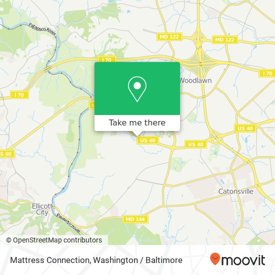 Mapa de Mattress Connection, 6567 Baltimore National Pike