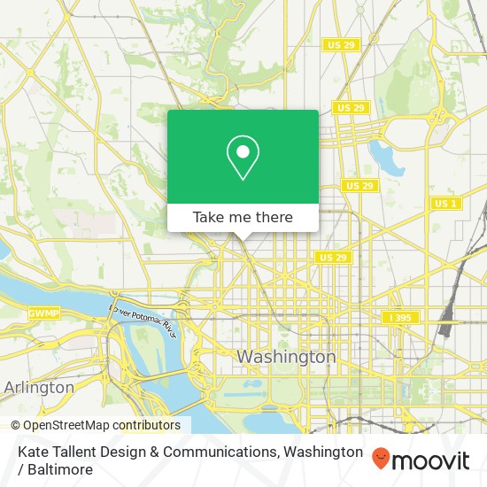 Kate Tallent Design & Communications, 1633 Connecticut Ave NW map