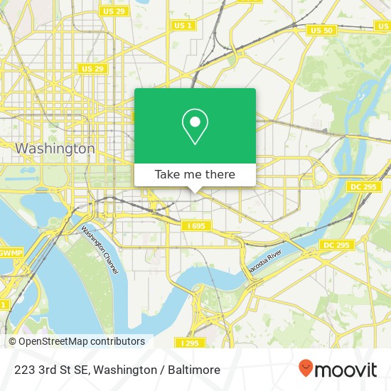 223 3rd St SE, Washington, DC 20003 map