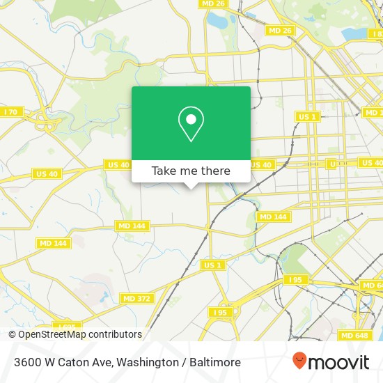 3600 W Caton Ave, Baltimore, MD 21229 map