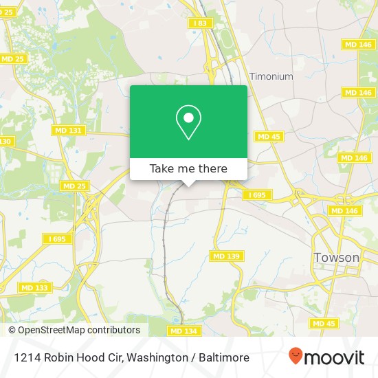 1214 Robin Hood Cir, Towson, MD 21204 map