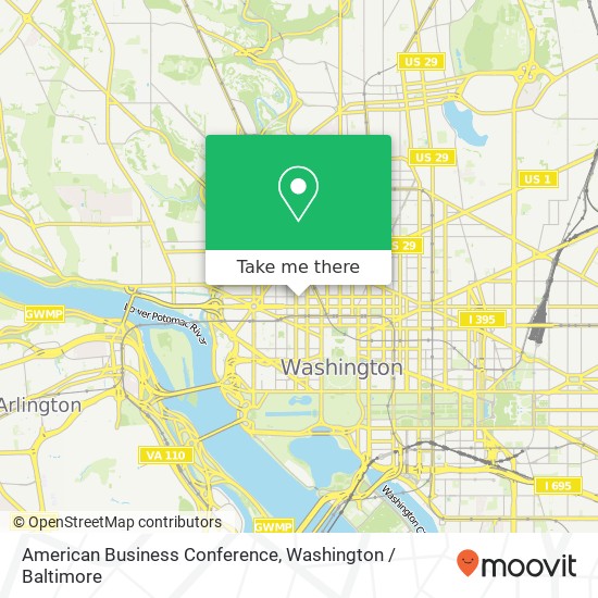 Mapa de American Business Conference, 1828 L St NW