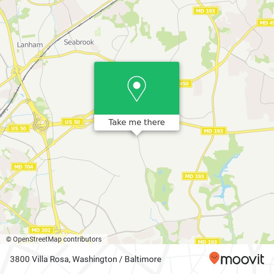 Mapa de 3800 Villa Rosa, Bowie, MD 20721