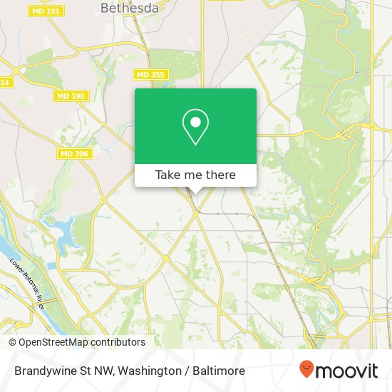 Brandywine St NW, Washington, DC 20016 map