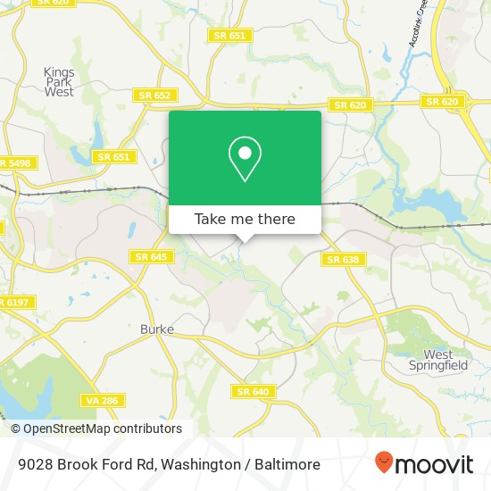 9028 Brook Ford Rd, Burke, VA 22015 map