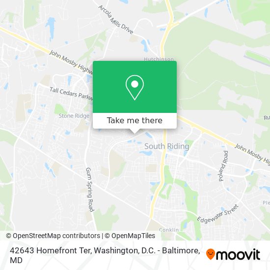 Mapa de 42643 Homefront Ter