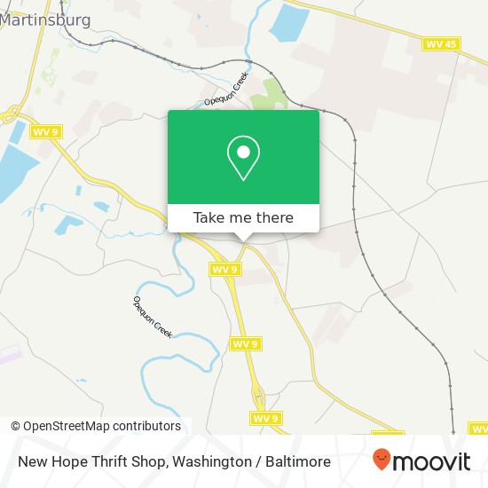 Mapa de New Hope Thrift Shop, 2043 Charles Town Rd