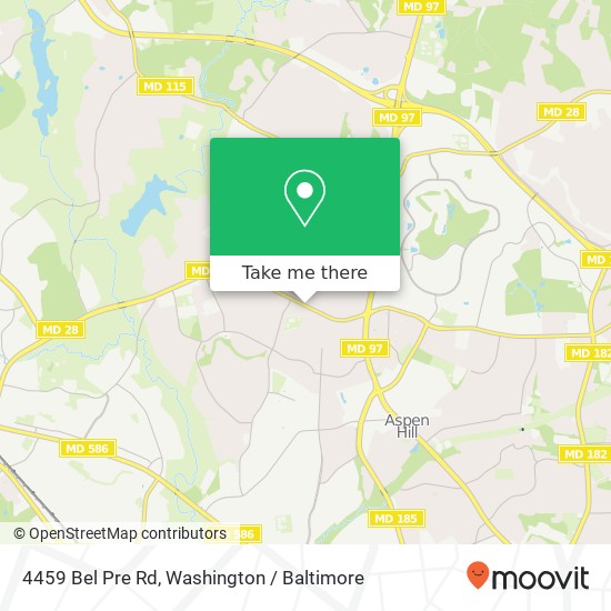 4459 Bel Pre Rd, Rockville, MD 20853 map