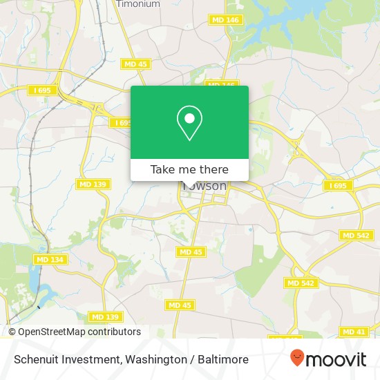 Schenuit Investment, 102 W Pennsylvania Ave map