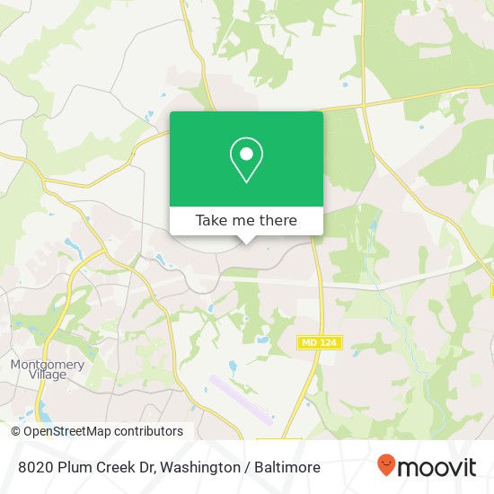 8020 Plum Creek Dr, Gaithersburg (MONTGOMERY VILLAGE), MD 20879 map