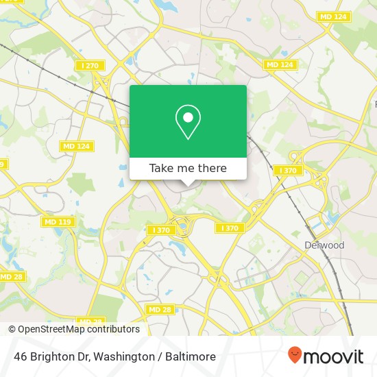 Mapa de 46 Brighton Dr, Gaithersburg, MD 20877