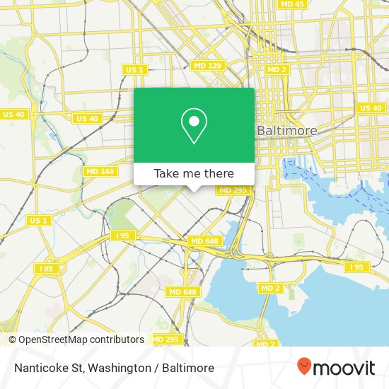 Nanticoke St, Baltimore (BALTIMORE), MD 21230 map