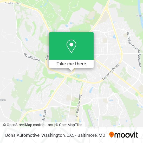 Mapa de Don's Automotive