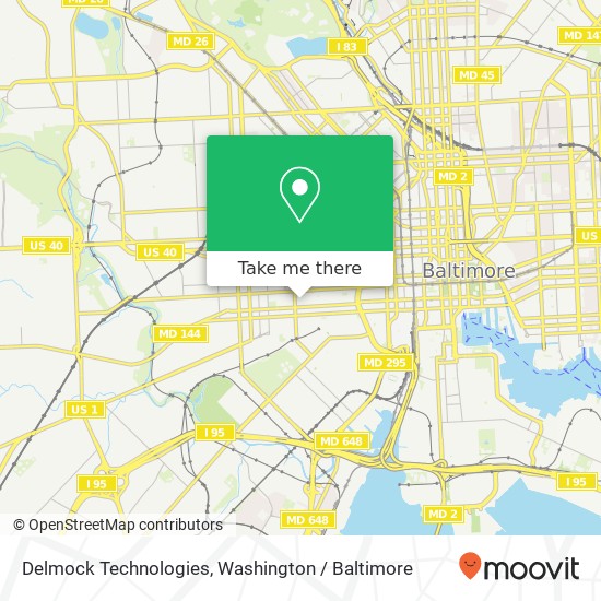 Delmock Technologies, 1213 Hollins St map