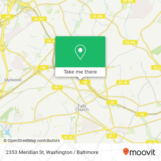 2353 Meridian St, Falls Church, VA 22046 map