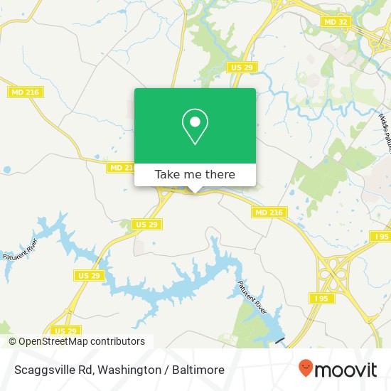 Scaggsville Rd, Laurel (SCAGGSVILLE), MD 20723 map