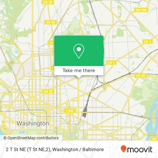 2 T St NE (T St NE,2), Washington, DC 20002 map