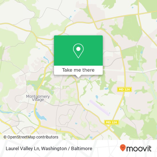 Mapa de Laurel Valley Ln, Montgomery Village, MD 20886