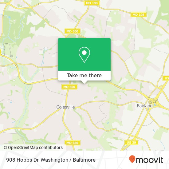 908 Hobbs Dr, Silver Spring, MD 20904 map