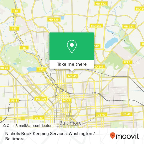 Nichols Book Keeping Services, 2428 Greenmount Ave map