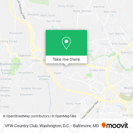 VFW Country Club map