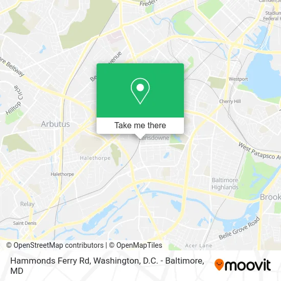 Hammonds Ferry Rd map