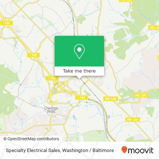 Specialty Electrical Sales, 9 Gwynns Mill Ct map