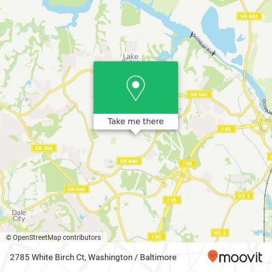 2785 White Birch Ct, Woodbridge, VA 22192 map