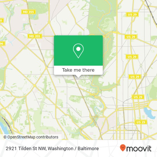 2921 Tilden St NW, Washington, DC 20008 map